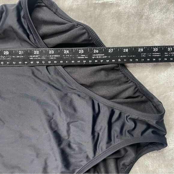 Time and Tru Black Swimsuit with Ruffle Arms 2X (20W-22W) - Picture 9 of 9